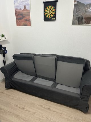 Sofá de 3 plazas gris del Ikea