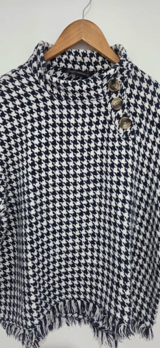 Jersey Estampado Azul y Blanco
