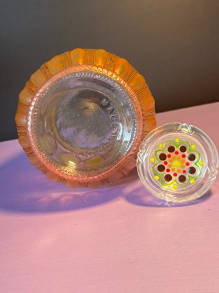 Garrafa de vidro artesanal
