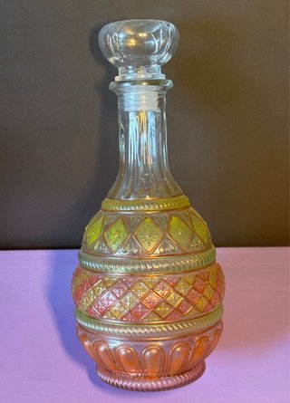 Garrafa de vidro artesanal