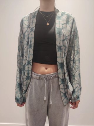 Chaqueta kimono tie-dye talla única