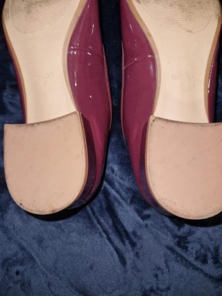 Bailarinas Mango charol morado talla 37