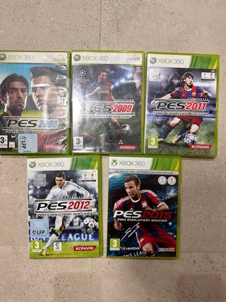Pack 5 Juegos PES (Pro Evolution Soccer) Xbox 360