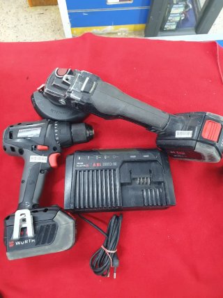 Taladro y Amoladora Würth 18V