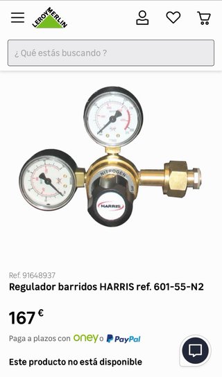 Regulador de nitrógeno Harris