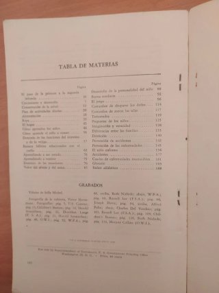 El niño de uno a seis años