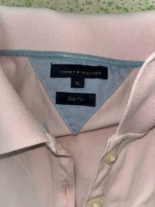 Polo Tommy Hilfiger Rosa Manga Larga Talla XL