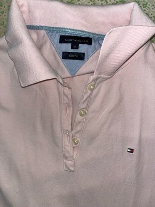 Polo Tommy Hilfiger Rosa Manga Larga Talla XL