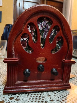 Radio vintage madera AM/FM Antique Radio con caja