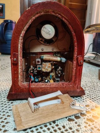 Radio vintage madera AM/FM Antique Radio con caja