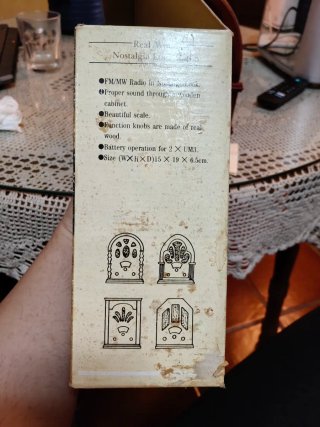 Radio vintage madera AM/FM Antique Radio con caja