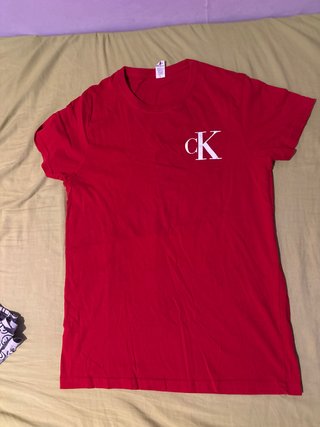 Camiseta Calvin Klein Roja CK Logo