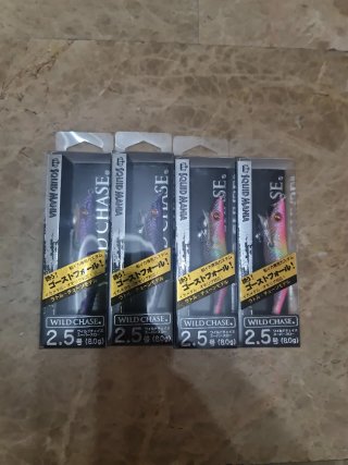 4 Señuelos Squid Mania Wild Chase 2.5