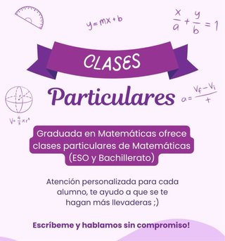 Clases Particulares de Matemáticas