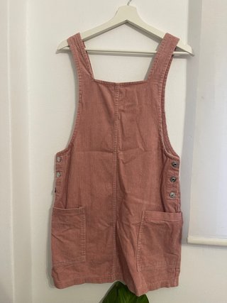 Vestido de pana rosa Bershka