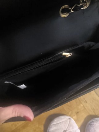 Bolso de vestir acolchado negro
