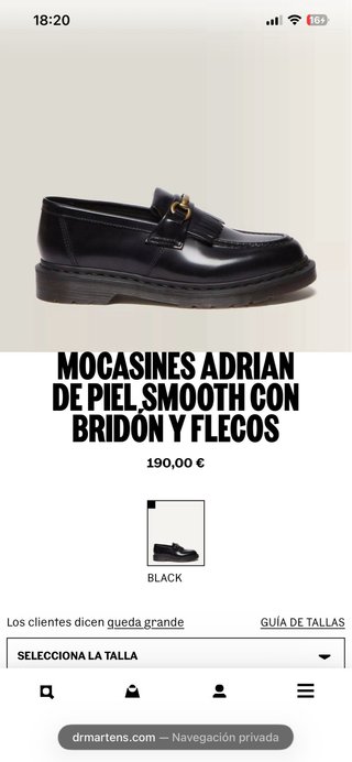 Mocasines Dr. Martens Negros