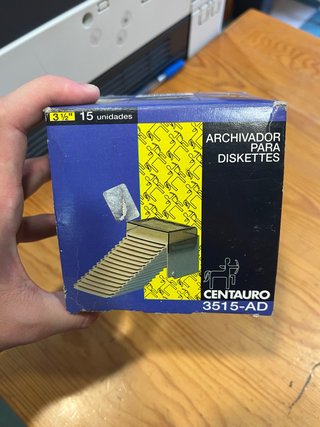 Archivador vintage para disquetes Centauro nuevo