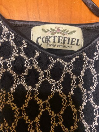 Mono Negro Cortefiel con Detalles Plata Talla S