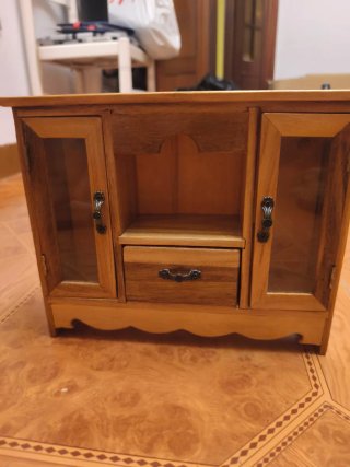 Joyero de Madera con Cajón y Puertas