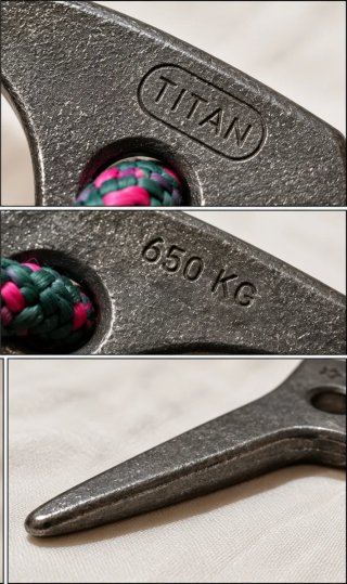 Pitones TITAN rusos de titanio 650 kg – Escalada