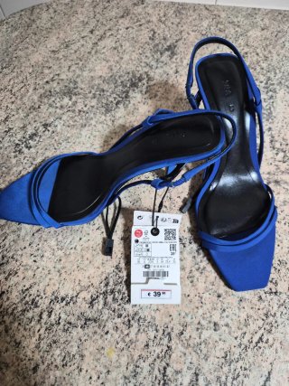 Zapatos Zara Azules Talla 36