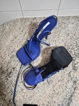 Zapatos Zara Azules Talla 36