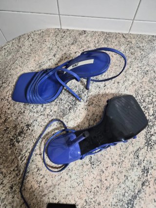 Zapatos Zara Azules Talla 36
