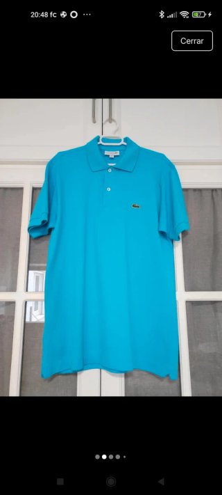 Polo Lacoste Talla S Azul