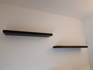 Estanterías Malm Ikea color wengue