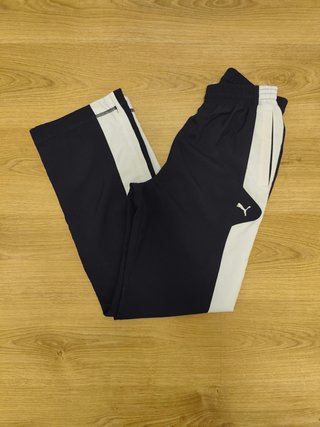 Calças desportivas Puma azul marinho e branco