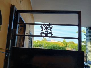 Puerta de Hierro Rústica con Relieve