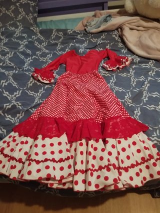 Falda Flamenca de Lunares 6/ 9 años