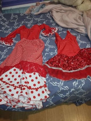 Falda Flamenca de Lunares 6/ 9 años