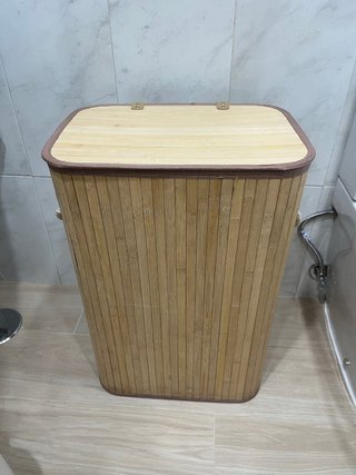 Cesto para Ropa de Bambú