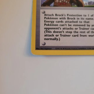 Carta Pokémon Trainer Brock's Protection 101/132