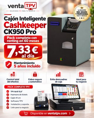 Cajón de Cobro Automático Cashkeeper CK950 Pro
