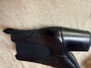 Botines Dune London piel tacón ancho negros