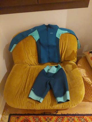 Neopreno infantil SUBEA azul y verde