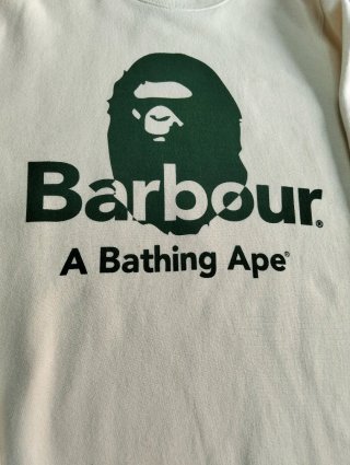 Felpa Barbour x BAPE A Bathing Ape | M Cream