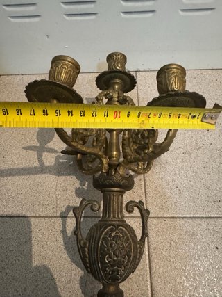 Candelabro de Bronce Antiguo (1910)