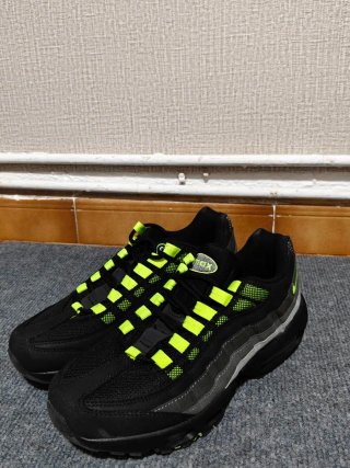 Nike Air Max Black Neon Talla 41 Verde Negro
