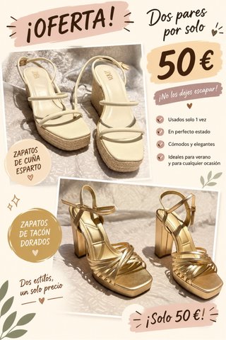 2 Pares de Tacones Zara