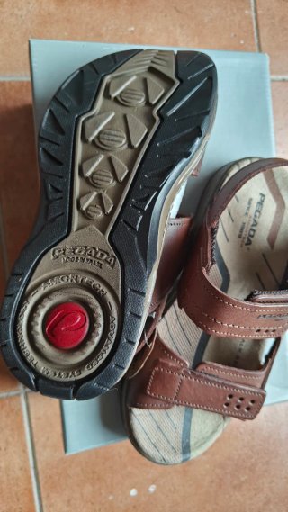 Sandalias de Piel Pegada Amortech