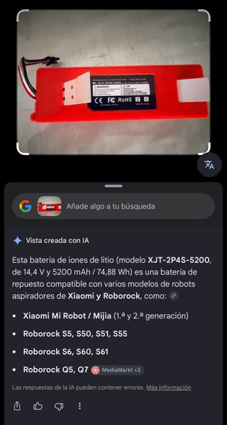 Batería Robot Aspirador Xiaomi Roborock XJT-2P4S-5