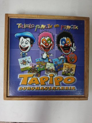 Puzzle de Cubos de Madera Takolo, Pirritx y Porrot
