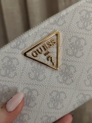 Monedero Tarjetero Guess Blanco