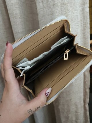 Monedero Tarjetero Guess Blanco