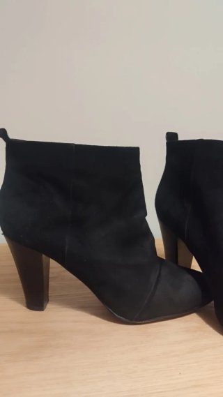 Botines Mango Talla 38 Negros