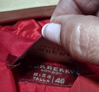 Chaqueta Burberry Roja Talla 46 rojo intenso